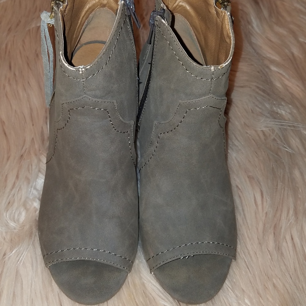 Taupe booties